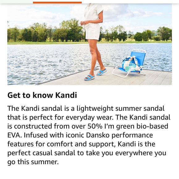 Dansko Kandi Black Lightweight Sandals 7.5/8 - Picture 11 of 12